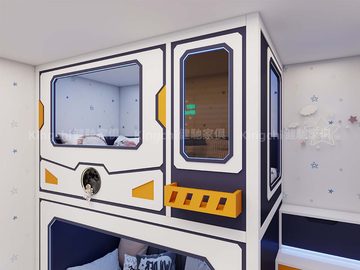 兒童房三床-滿足小朋友太空科幻夢