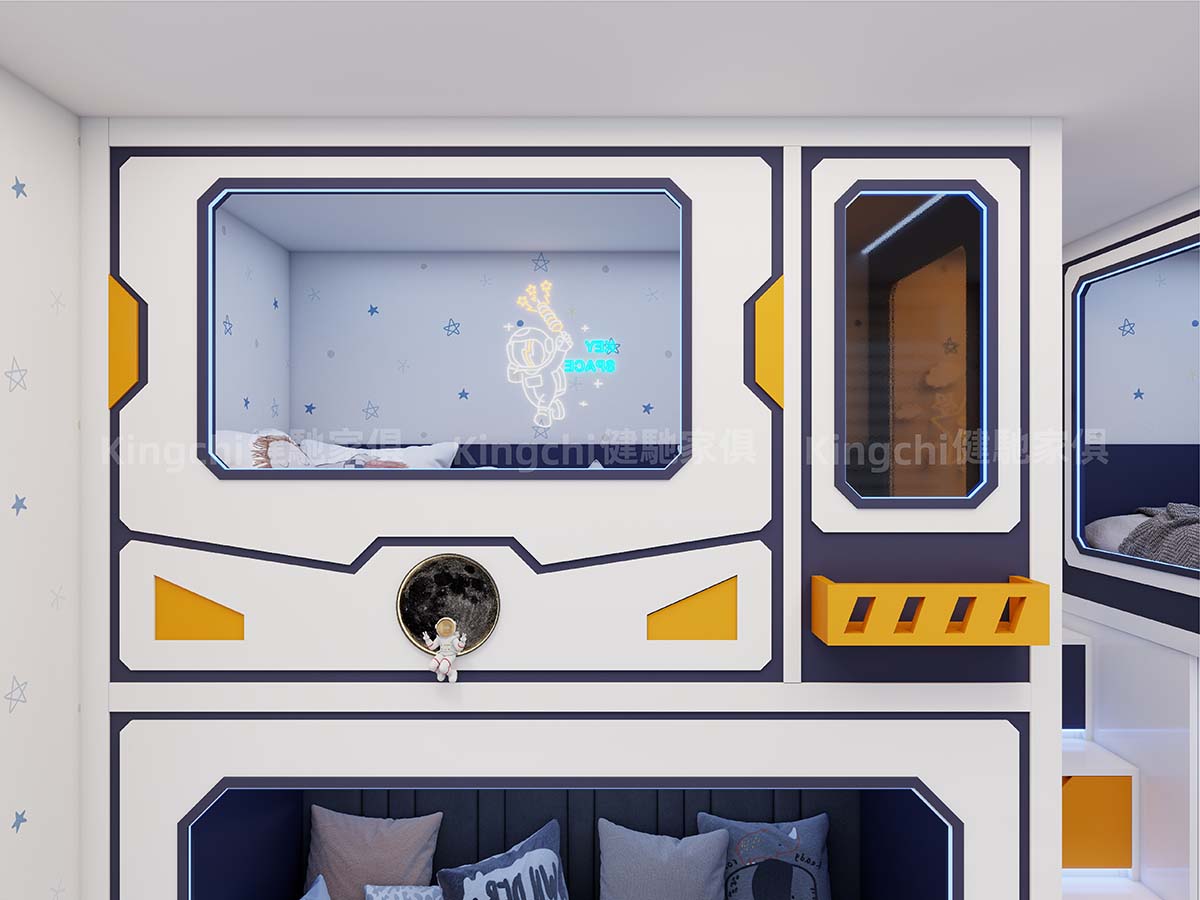 兒童房三床-滿足小朋友太空科幻夢