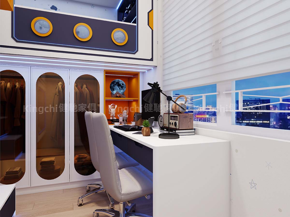 兒童房三床-滿足小朋友太空科幻夢