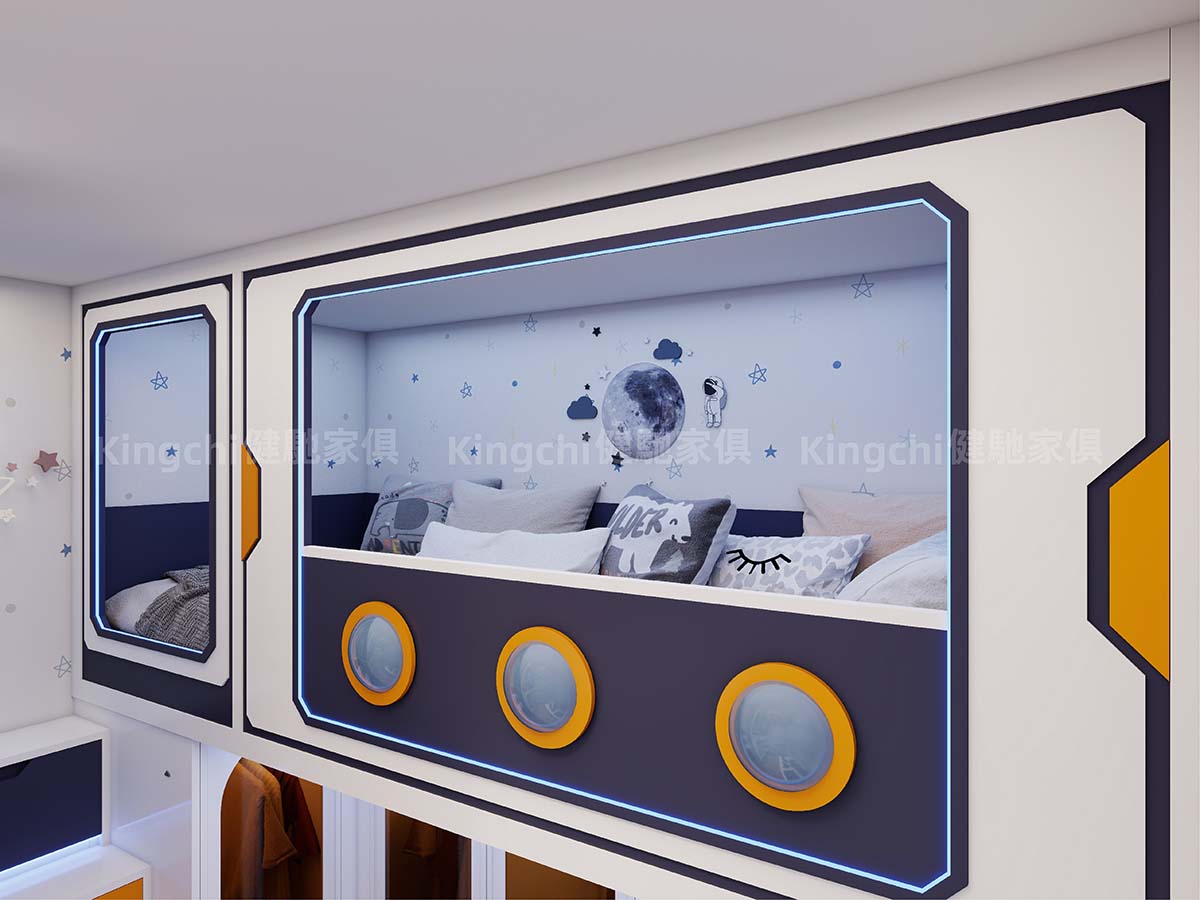 兒童房三床-滿足小朋友太空科幻夢