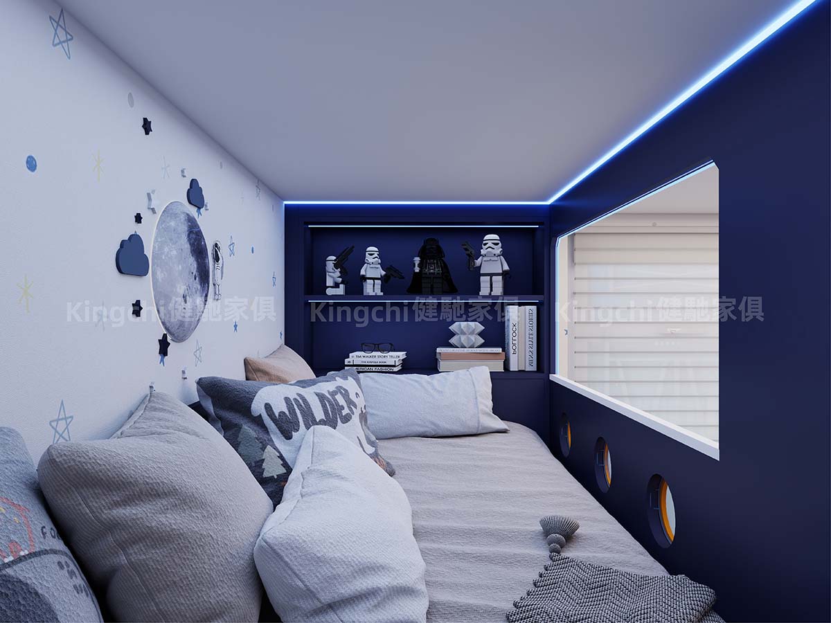 兒童房三床-滿足小朋友太空科幻夢