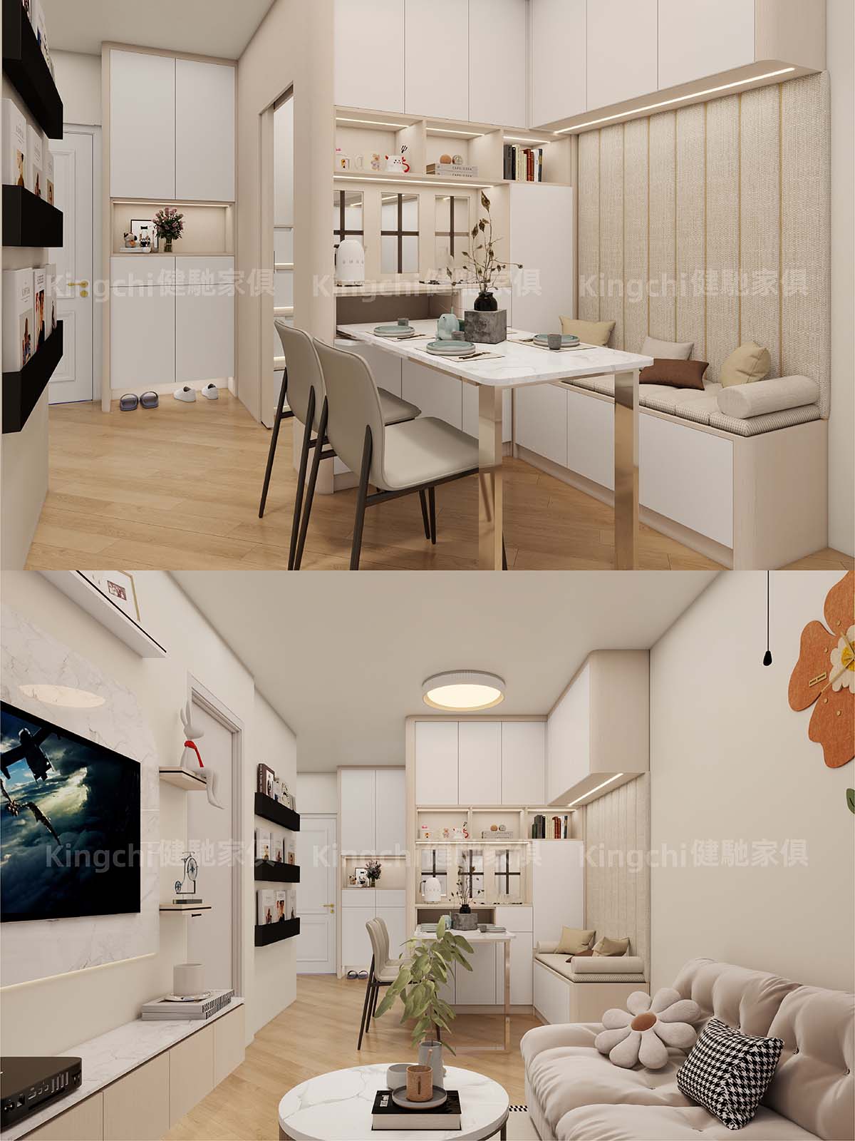 3-4人單位-廳房合一收納超Easy