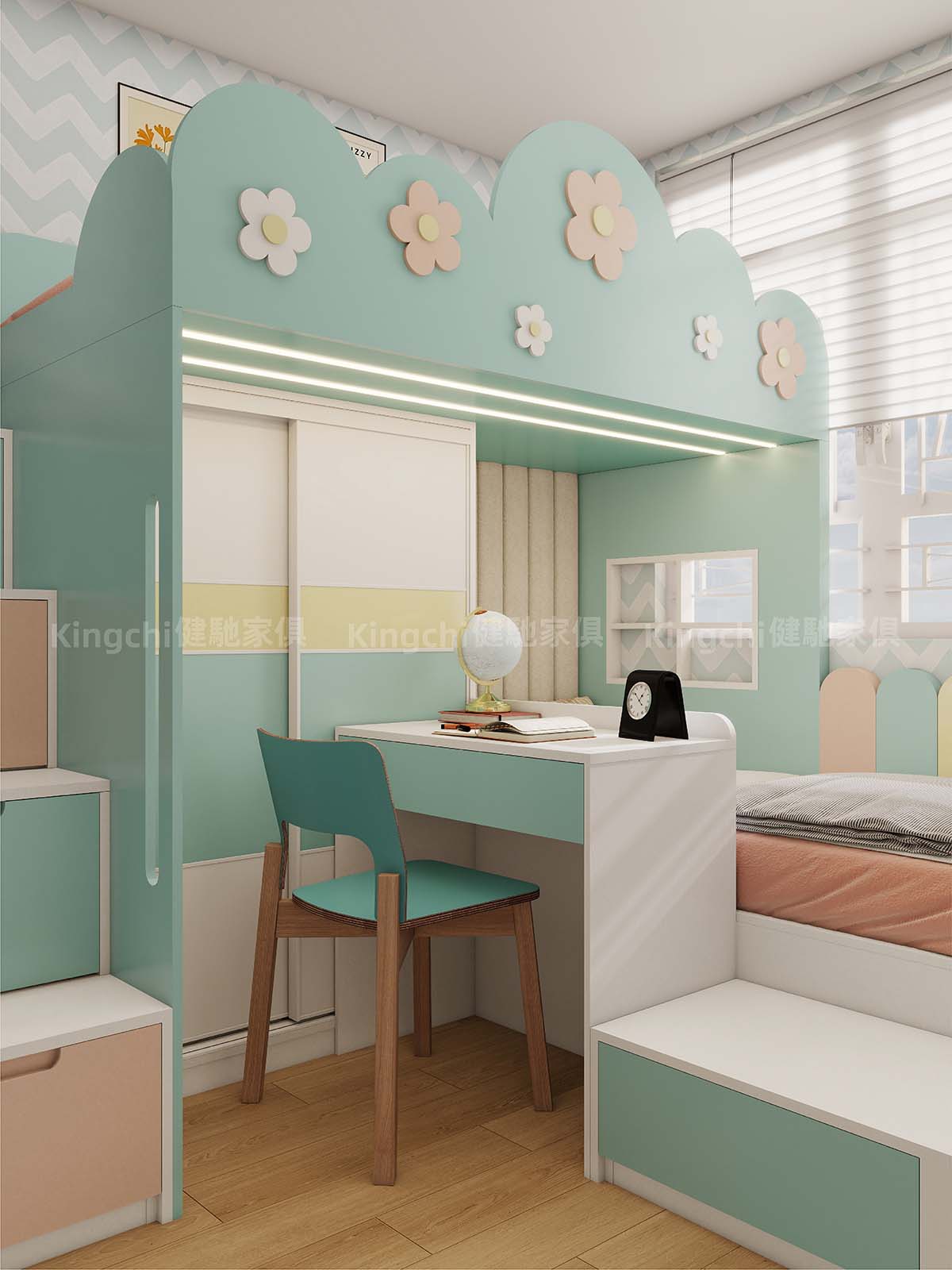 兒童房-起身做功課方便無得彈