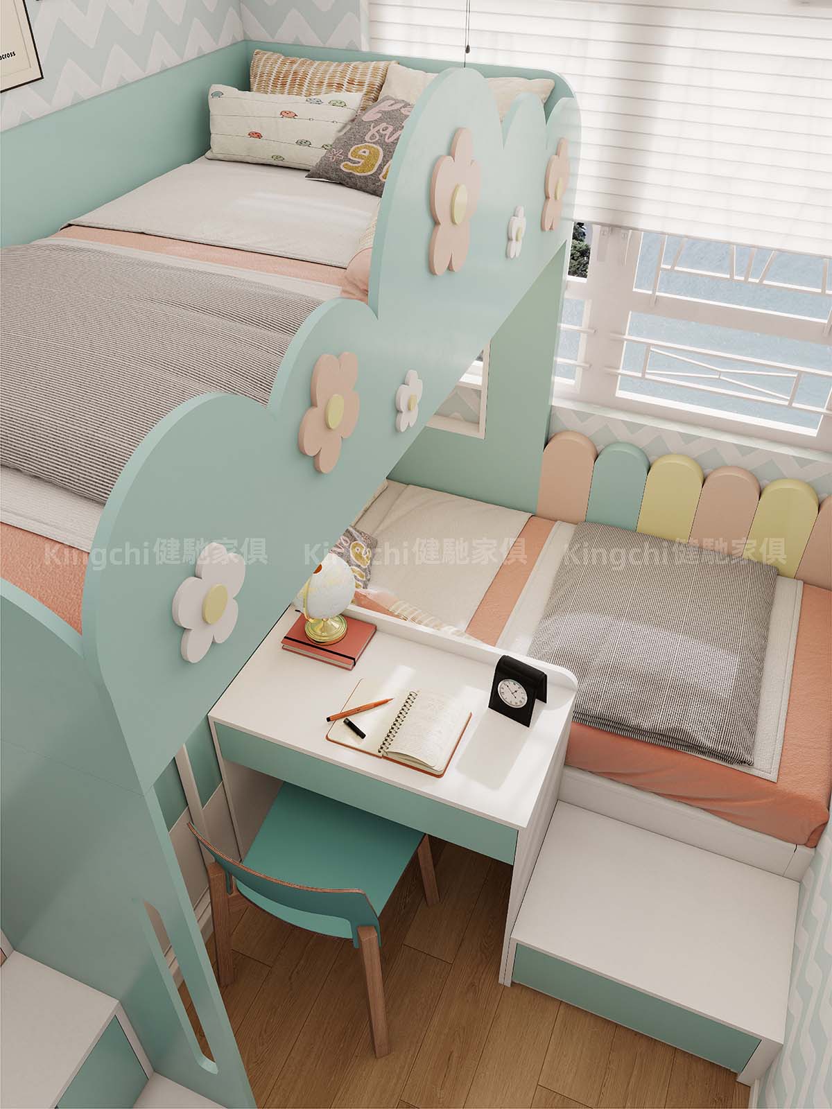 兒童房-起身做功課方便無得彈