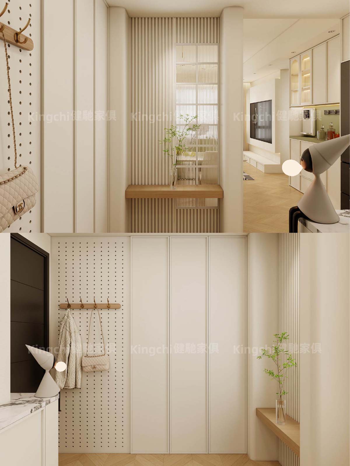 新加坡750尺轻法式四房HDB全屋设计