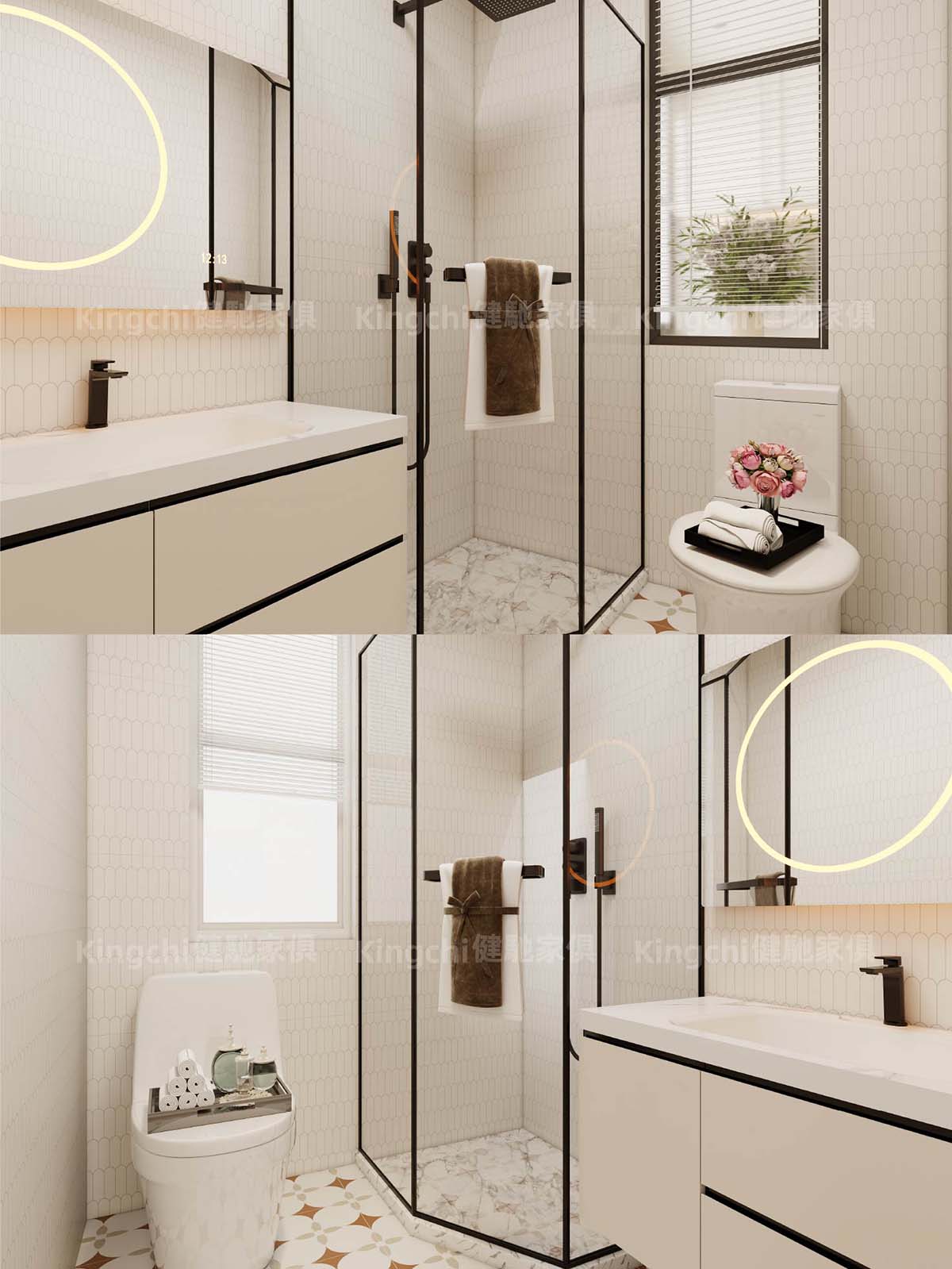 新加坡750尺轻法式四房HDB全屋设计