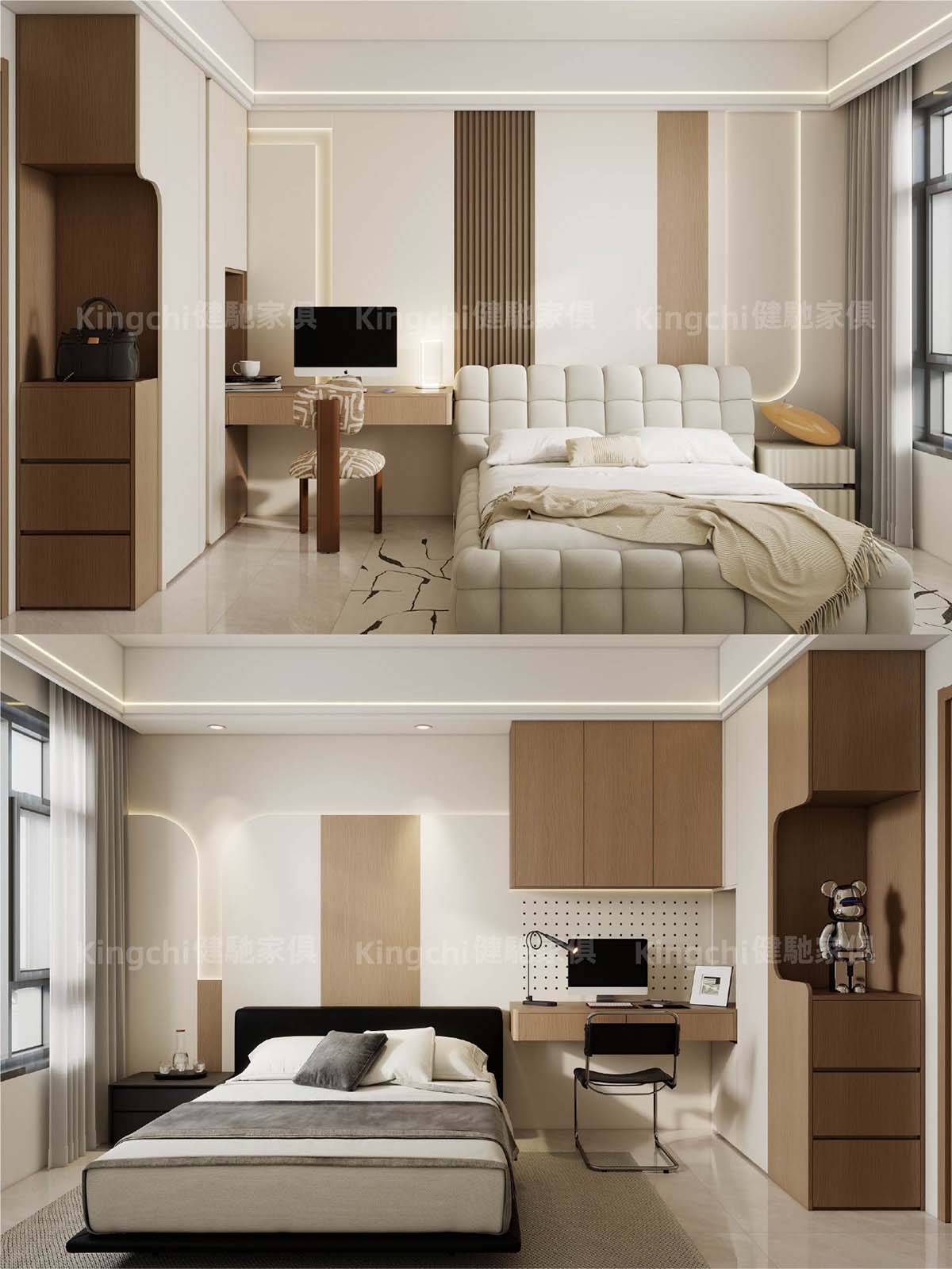 新加坡兀南四房HDB-1100尺全屋意式轻奢风