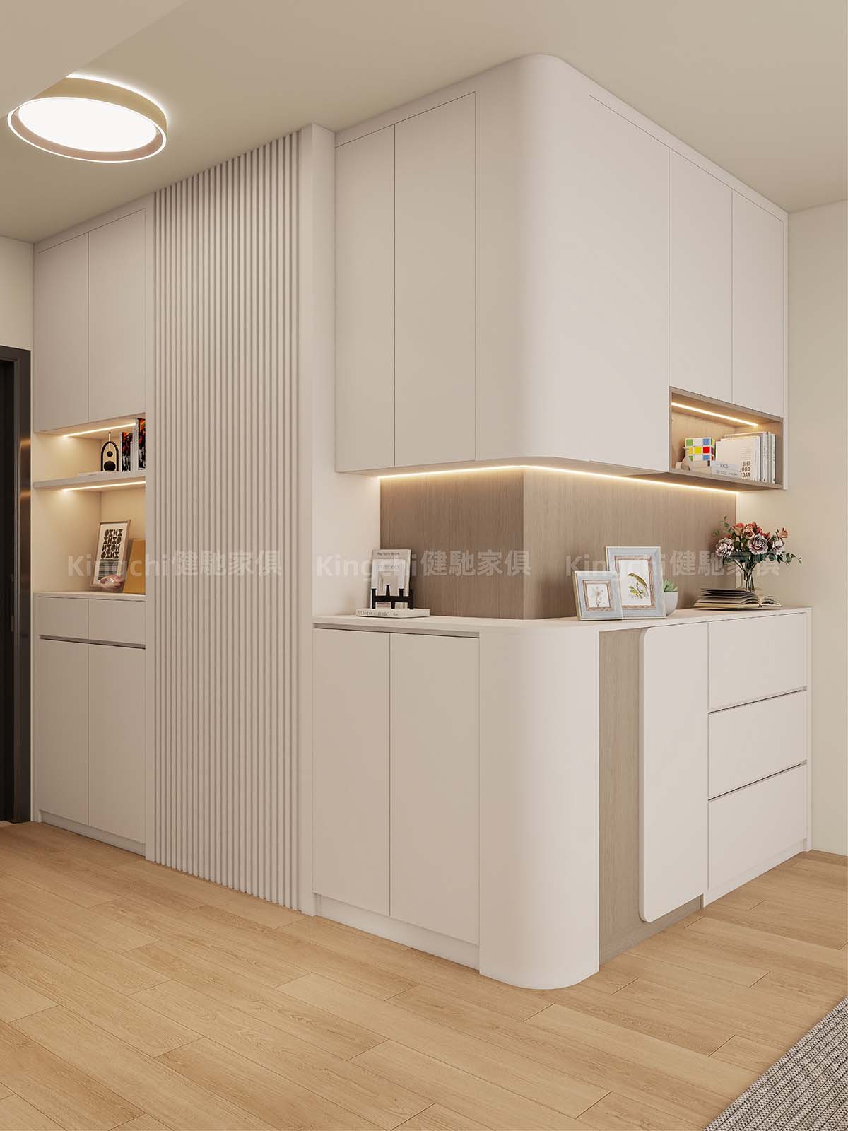 新加坡三房BTO户型-750呎原木风4-5人單位案例