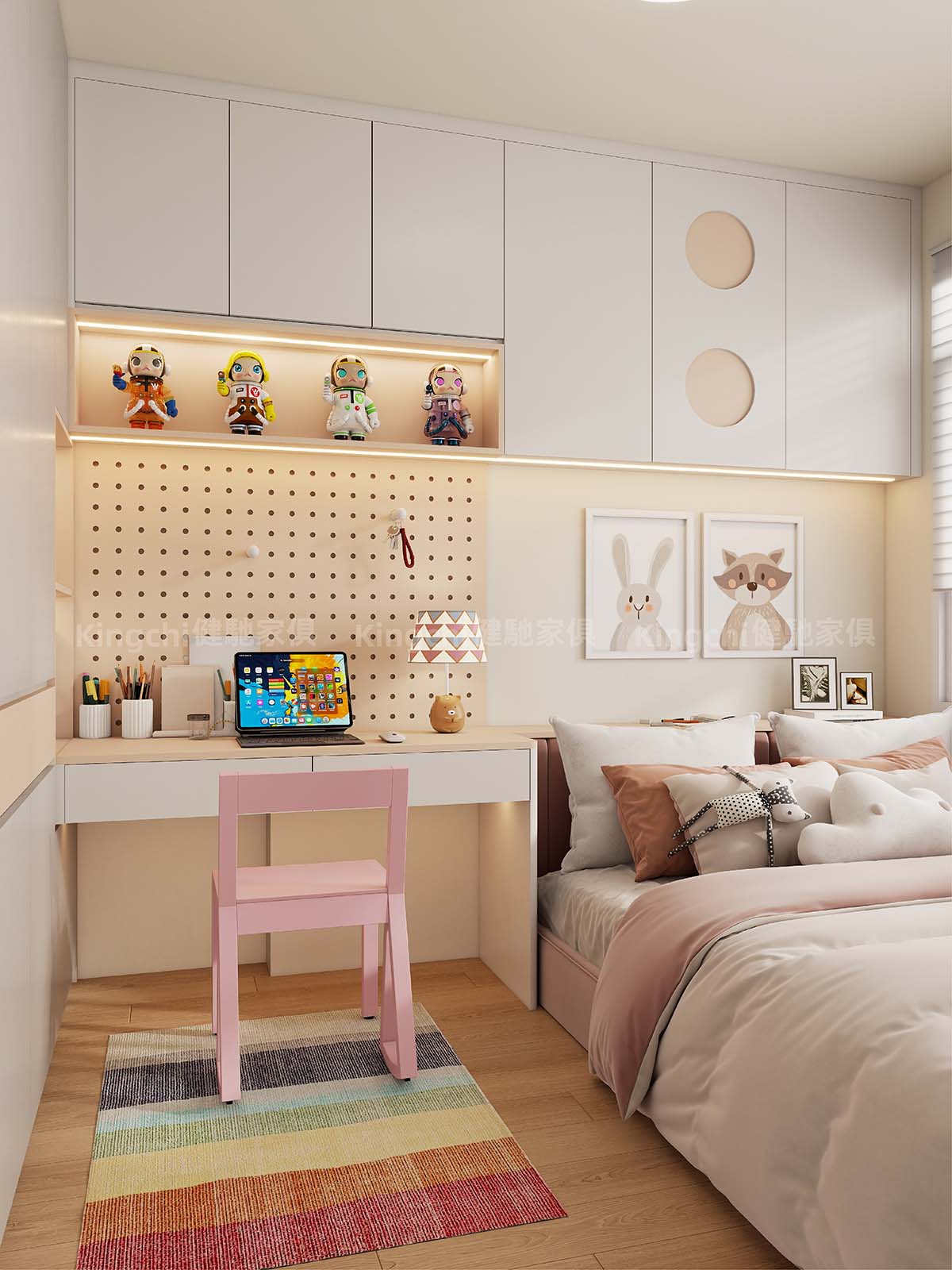 新加坡三房BTO户型-750呎原木风4-5人單位案例