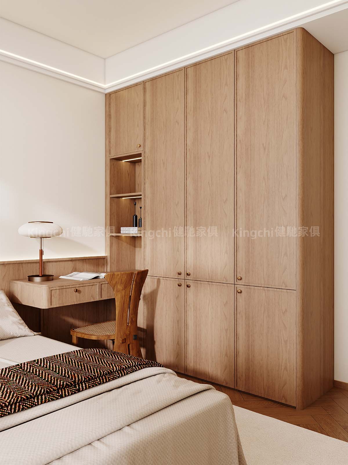 新加坡四房HDB-850尺中古原木风格全屋设计