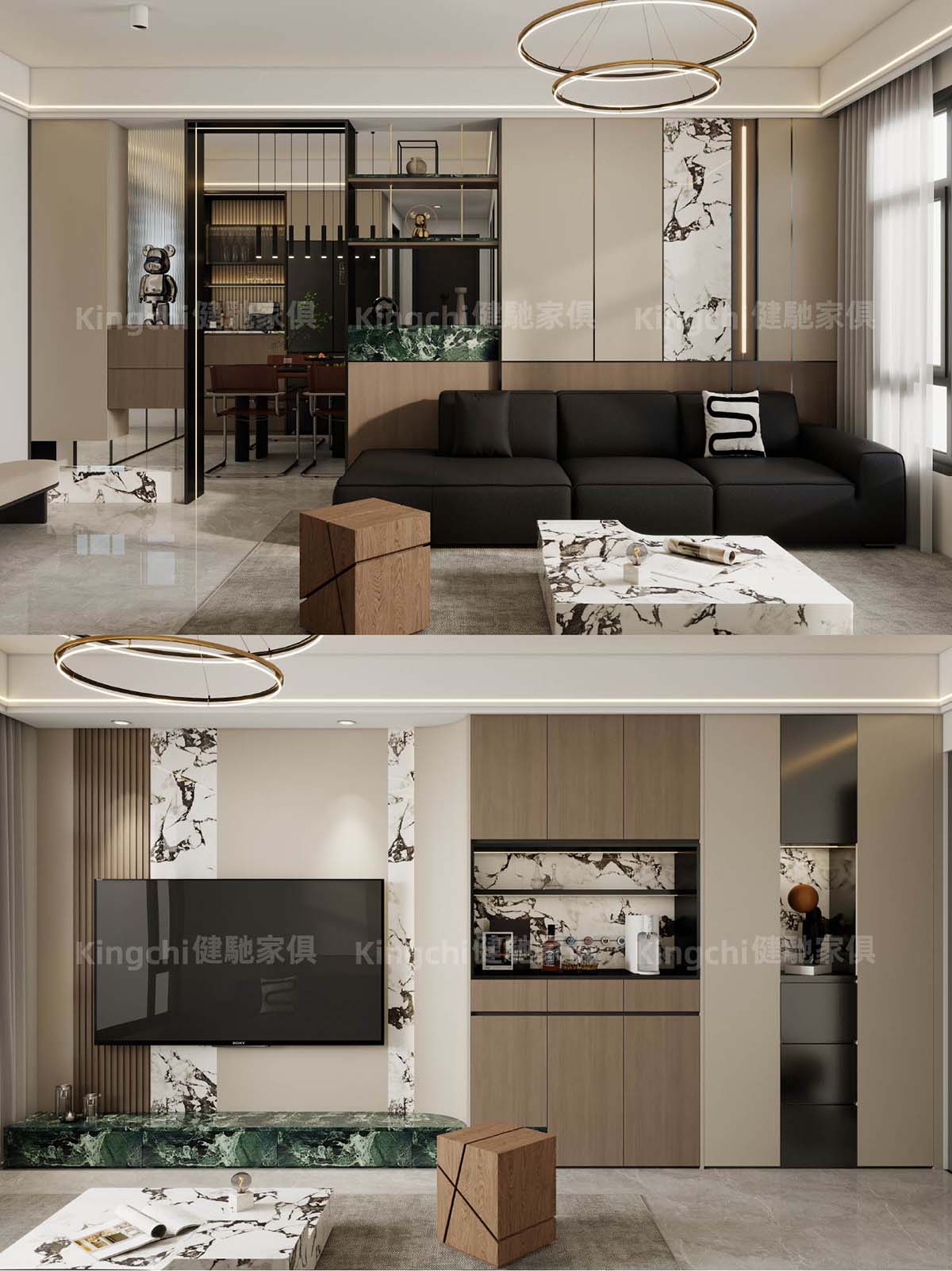 这套新加坡三房 HDB 面积 750 平方英尺