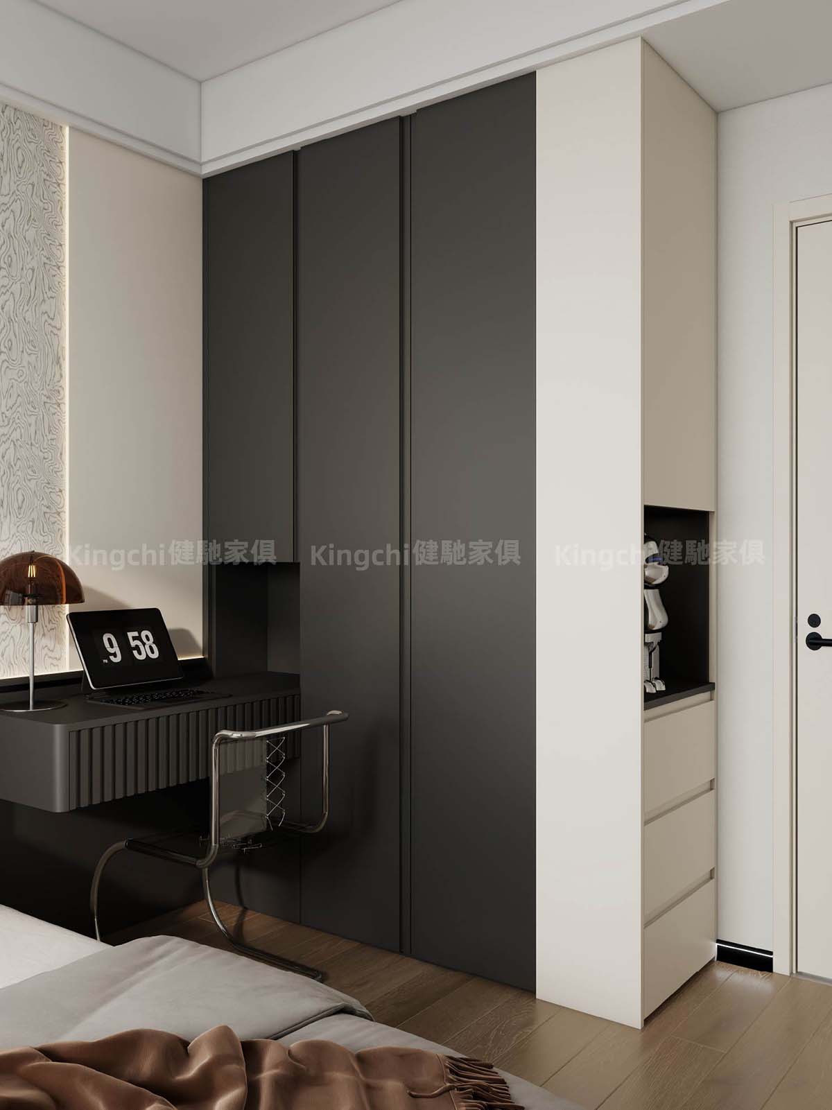 新加坡四房HDB-750尺现代黑白风设计