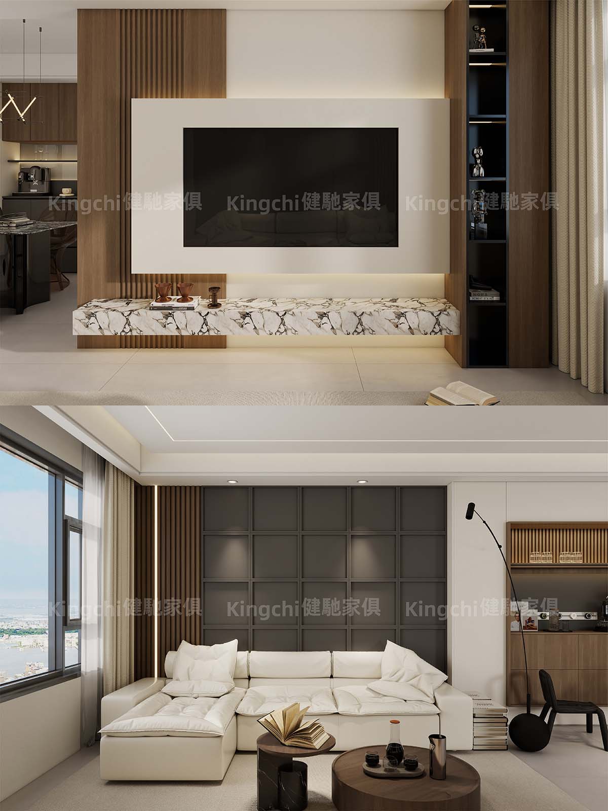 新加坡850尺四房HDB主打现代风格