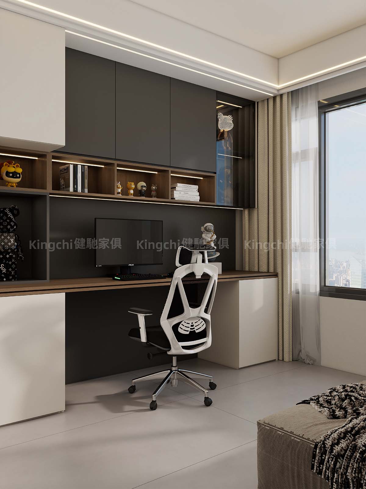 新加坡850尺四房HDB主打现代风格