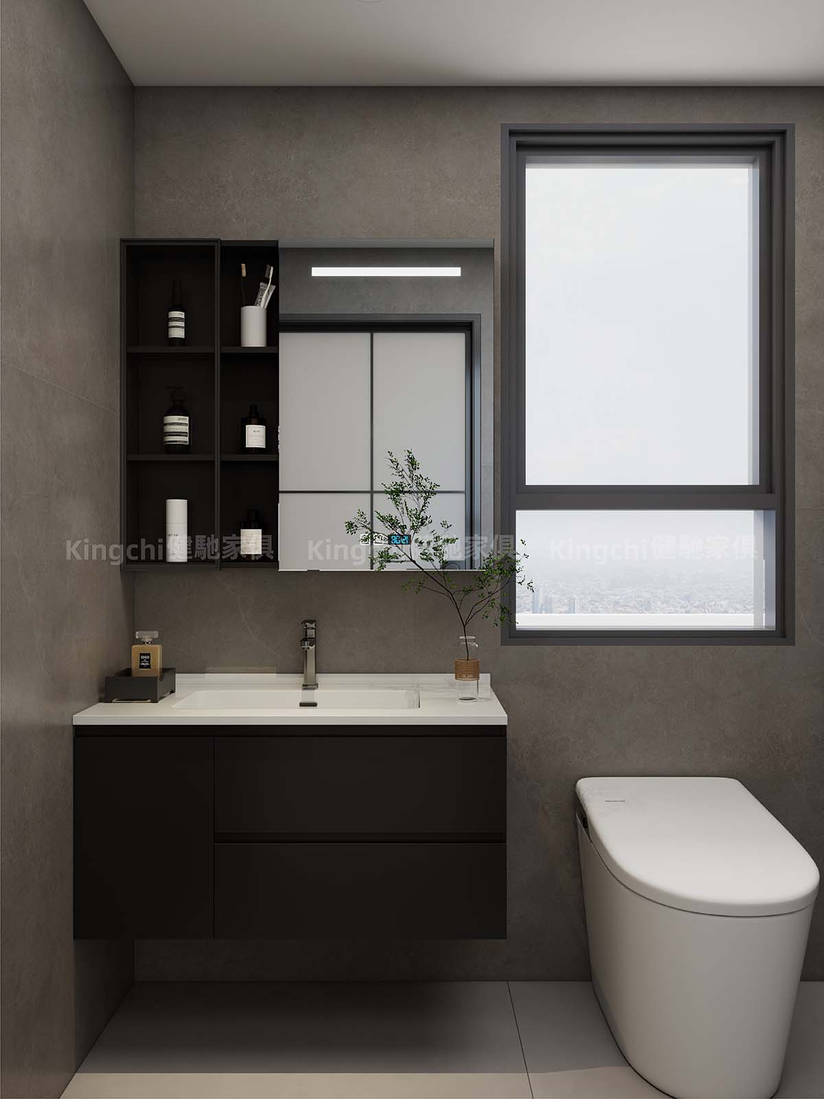 新加坡850尺四房HDB主打现代风格