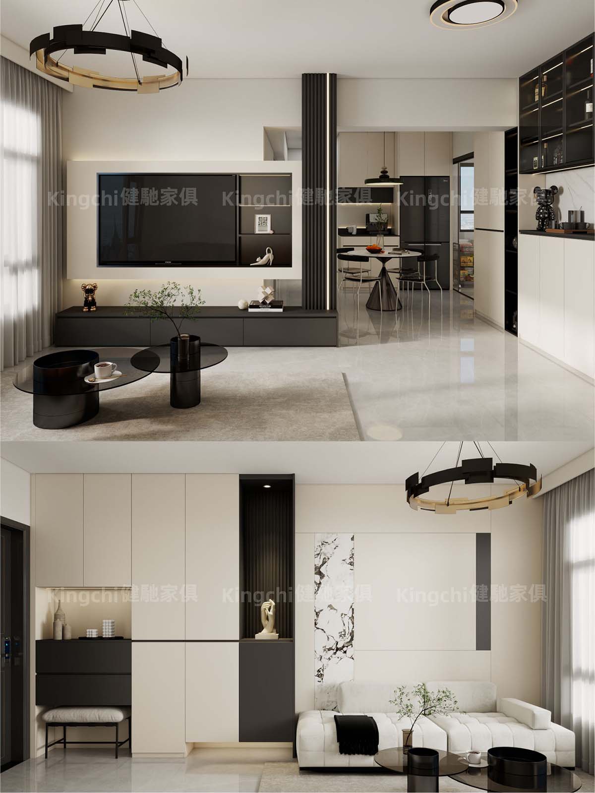 新加坡三房HDB 750尺现代风格设计