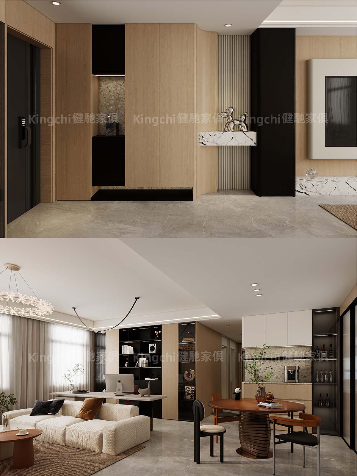 新加坡Tampines Quartz 950尺五房HDB主打现代简约风格