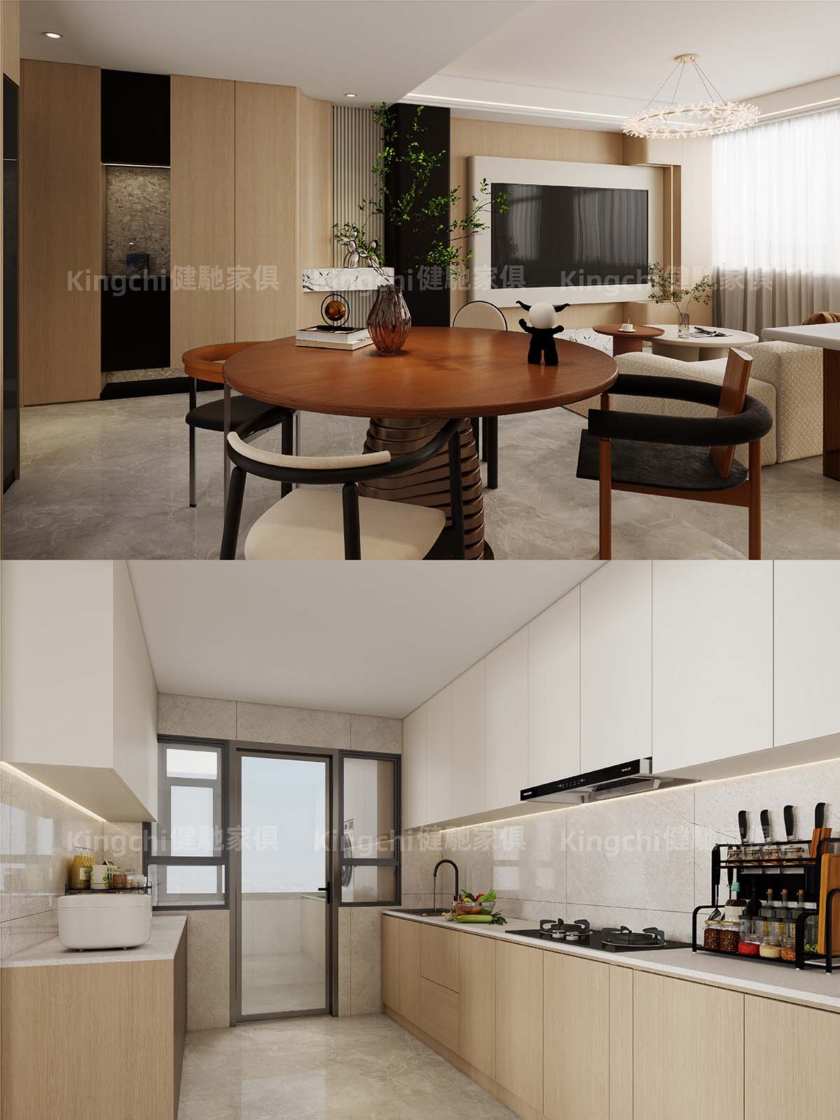 新加坡Tampines Quartz 950尺五房HDB主打现代简约风格