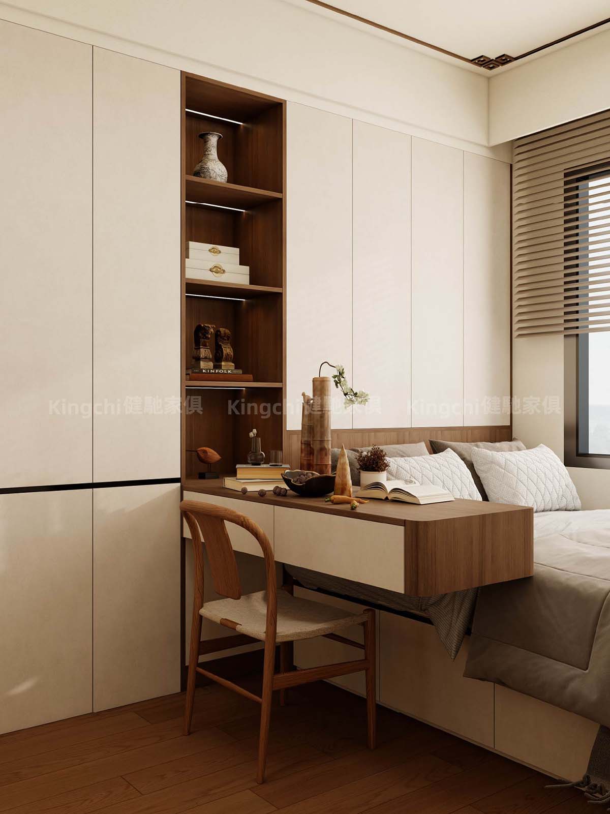 新加坡750尺四房HDB新中式风格全屋设计