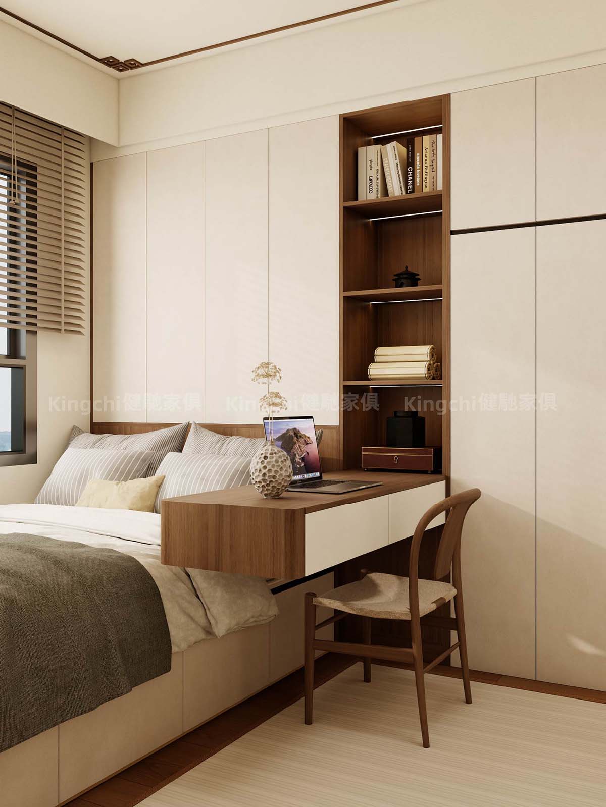 新加坡750尺四房HDB新中式风格全屋设计