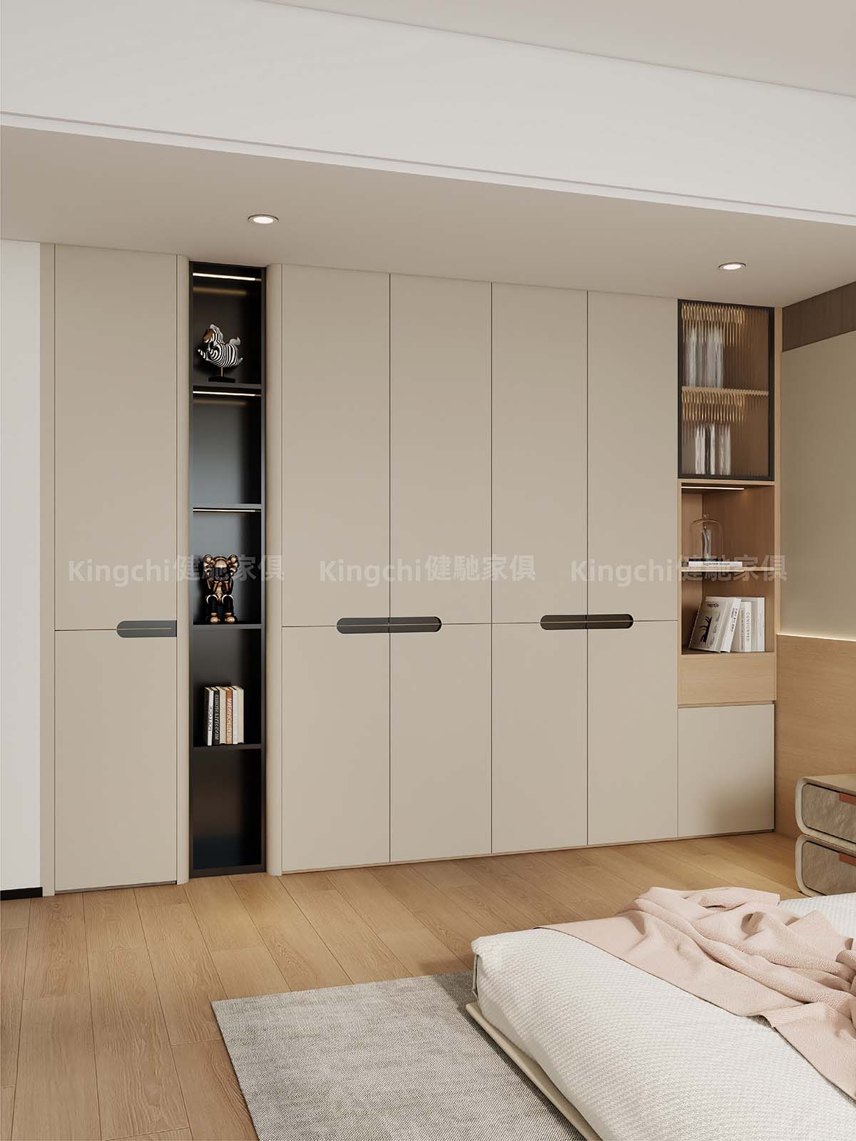 新加坡大恒1100尺四房 HDB全屋主打现代轻奢风格